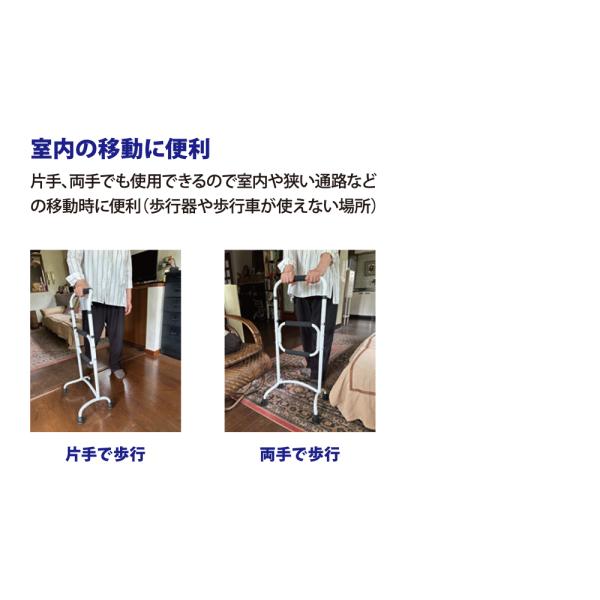 杖 歩行 サポート 片手 両手 移動 コンパクト 立ち座り 補助 立つ時 座るとき サポート 安心 安全 老人 高齢者 ハンドル 高さ調節 調整 【納期A】【lic-fjh-0050】