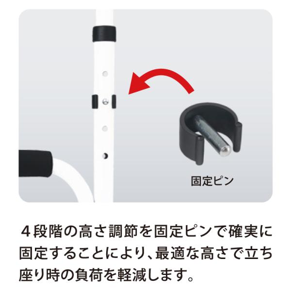 杖 歩行 サポート 片手 両手 移動 コンパクト 立ち座り 補助 立つ時 座るとき サポート 安心 安全 老人 高齢者 ハンドル 高さ調節 調整 【納期A】【lic-fjh-0050】