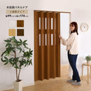 パネルドア 間仕切り おしゃれ スライドドア 階段 アコーディオンドア diy 取り付け 簡単 押入れ 洗面所 折れ戸 引き戸 クローゼット 木目調 目隠し 猫 脱走防止 【納期B】【lic-ful-081】