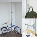 つっぱり収納 セット 突っ張りハンガー リビング 玄関 フックつき 天井 突っ張り棒 賃貸 ポールハンガー スタンド 突っ張り棚 床 天井 【納期B】【lic-ful-088】