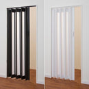 パネルドア おしゃれ オシャレ オーダーサイズ アコーディオンカーテン 窓つき 施工 部屋 間仕切り 引き戸 ホワイト 木目調 階段 廊下 幅95cm 高さ175-180cm 【納期E】【lic-ful-148】