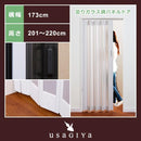 パネルドア オーダー おしゃれ 部屋 間仕切る 引き戸 木目調 玄関 窓あり 曇りガラス DIY 猫 脱走 防止 取っ手 取り付け 施工 設置 幅173cm 高さ201-220cm 【納期E】【lic-ful-185】