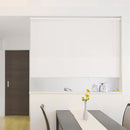 ロールスクリーン 防炎 遮光1級 80×220cm ボックスカバー付き 遮光一級 光漏れ防止 間仕切り おしゃれ オフィス 店舗 ロールアップカーテン 天井付け 正面 窓枠 【納期B】【lic-ful-236】