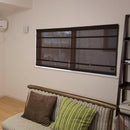 ローマンシェードカーテン 突っ張り つっぱり カーテンレール フック 目隠し 間仕切り コードレス 布 生地 北欧 ナチュラル 和 窓枠の中 枠内 無地 幅60×120cm 【納期B】【lic-ful-262】