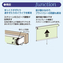 ロールスクリーン 幅 180cm 遮光 2級 二級 ロール カーテン プルコード ハンドル 持ち手 スピード調整 巻き上げ 静か 静音 正面付け 天井付け カーテンレール 【納期B】【lic-ful-359】