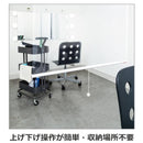 ロールスクリーン 透明 クリア 幅 90cm 防炎 正面 天井付け カーテンレール 間仕切り 塩ビ 飛沫対策 レジ カウンター 受付 店舗 オフィス 【納期B】【lic-ful-372】