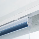 ロールスクリーン 透明 クリア 幅 90cm 防炎 正面 天井付け カーテンレール 間仕切り 塩ビ 飛沫対策 レジ カウンター 受付 店舗 オフィス 【納期B】【lic-ful-372】