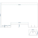 アクリル板 飛沫対策 パネル スタンド 幅90cm パーテーション 間仕切り 受付 カウンター 飲食店 カフェ レストラン 病院 ホテル 事務所 【納期B】【lic-ful-374】