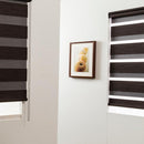 調光ロールスクリーン  オーダー ゼブライト 遮光二級 遮光 2級 日光 遮断 紫外線 UV カット ホワイト 白 グレー ブラウン 茶色 サイズ 幅25-60cm 高さ101-150cm 【納期F】【lic-ful-454】