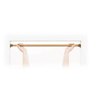 突っ張り棒 つっぱり棒 幅 2m 200cm 最大 伸縮 強力 軽い 軽量 錆びにくい 水まわり キッチン トイレ 洗面所 おしゃれ 白 木目柄 アルミ製 補助プレート付き 【納期B】【lic-ful-498】