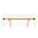 つっぱり棒 突っ張り棒 幅 2m 200cm 最大 太い 太め 強力 軽量 さびにくい キッチン トイレ 洗面所 補助プレート付き おしゃれ 白 ホワイト 木目 柄 アルミ製 【納期B】【lic-ful-500】