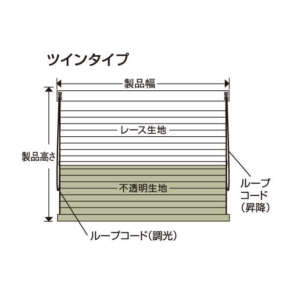 ハニカムシェード ツイン オーダーメイド サイズ ダブル レース 日よけ シェード カーテン ハニカムブラインド 正面 天井 断熱 保温 省エネ 彩 設置 操作 窓枠 【納期F】【lic-ful-863】