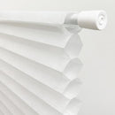 ハニカムシェード つっぱり棒 (別売) 取り付け 簡単 窓枠内 断熱 保温 夏 冬 目隠し 間仕切り スリット窓 fix窓 突っ張り フリーカット サイズ調整 白 ホワイト 【納期B】【lic-ful-908】