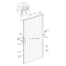 アコーディオンカーテン オーダー おしゃれ 撥水 間仕切り 取っ手 部品 セット アコーディオンドア 取り付け 簡単 オフィス 目隠し パネルドア スライド 扉 戸 【納期E】【lic-ful-923】