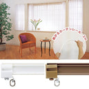 カーテンレール 曲がる シングル 2m 長さ 曲げられる 出窓 変型 窓 レール 曲げられる カーブ コーナー 変形 裁断可能 カット 使いやすい 自由自在 白 シンプル 【納期B】【lic-ful-ctrail-0007】