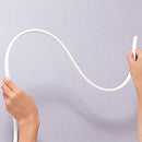 カーテンレール 曲がる シングル 2m 長さ 曲げられる 出窓 変型 窓 レール 曲げられる カーブ コーナー 変形 裁断可能 カット 使いやすい 自由自在 白 シンプル 【納期B】【lic-ful-ctrail-0007】