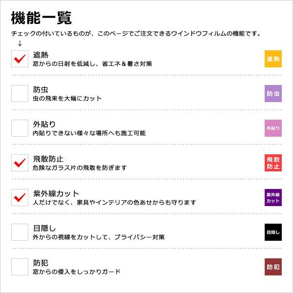 ガラスフィルム 窓ガラス 遮熱 スモーク 暗い RE50NEAR 【納期A】【lic-gf-3m-141】