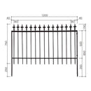フェンス おしゃれ 庭 アイアン 外構 アンティーク調 柵 花壇 DIY ガーデン 支柱 囲い ヨーロピアン 北欧 鉄 エントランス ガーデニング 【納期B】【lic-jbs-003】