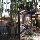 フェンス おしゃれ 庭 柵 花壇 外構 アンティーク調 アイアンフェンス エントランス ガーデニング 支柱 囲い 目隠し ヨーロピアン 北欧 【納期B】【lic-jbs-005】