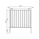 アイアンフェンス 外構 アンティーク調 おしゃれ 庭 柵 花壇 ガーデニング ガーデンフェンス 支柱 北欧 鉄製 土中 差し込み 埋め込み diy 【納期B】【lic-jbs-006】