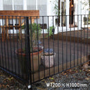 フェンス おしゃれ 庭 アイアンフェンス 外構 アンティーク調 柵 花壇 ガーデニング ガーデンフェンス 支柱 囲い ヨーロピアン 北欧 鉄製 【納期B】【lic-jbs-007】