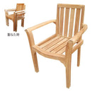 ガーデンチェアー 木製 椅子 ガーデンチェア チーク 無塗装 塗装なし スタッキング 重ねられる 庭 ガーデニング リビング 室内 外 1脚 単品 【納期B】【lic-jbs-019】
