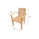 ガーデンチェアー 木製 椅子 ガーデンチェア チーク 無塗装 塗装なし スタッキング 重ねられる 庭 ガーデニング リビング 室内 外 1脚 単品 【納期B】【lic-jbs-019】