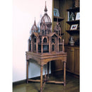 鳥かご おしゃれ インテリア 大型 ケージ 鳥カゴ 籠 篭 アンティーク 木製 高級 デザイン ヨーロピアン 建物 オブジェ ゲージ ムガール 城 【納期B】【lic-jbs-15407】