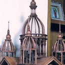 鳥かご おしゃれ インテリア 大型 ケージ 鳥カゴ 籠 篭 アンティーク 木製 高級 デザイン ヨーロピアン 建物 オブジェ ゲージ ムガール 城 【納期B】【lic-jbs-15407】