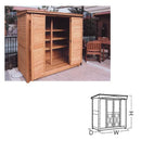 物置小屋 屋外倉庫 物置 木製 小屋 ガーデン 両開き 倉庫 物置き ガーデニング 【納期B】【lic-jbs-26806】