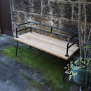 ガーデンベンチ 背もたれ ベンチ シンプル 椅子 ガーデンチェア チェアー アイアン 庭 室内 ガーデニング 【納期B】【lic-jbs-34266】