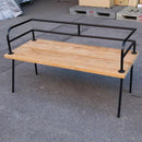 ガーデンベンチ 背もたれ ベンチ シンプル 椅子 ガーデンチェア チェアー アイアン 庭 室内 ガーデニング 【納期B】【lic-jbs-34266】