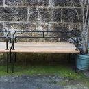 ガーデンベンチ 背もたれ ベンチ シンプル 椅子 ガーデンチェア チェアー アイアン 庭 室内 ガーデニング 【納期B】【lic-jbs-34266】