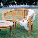 バナナベンチ ガーデンベンチ 椅子 木製 ウッドベンチ ベンチチェア 背もたれ付き 曲線 カーブ 湾曲 【納期B】【lic-jbs-36701】