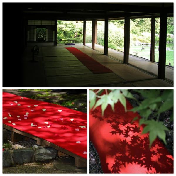 毛氈 赤 紺 茶室 和室 毛せん 玄関 防炎 お寺 神社 仏閣 切り売り 生地 結婚式 展示会 展覧会 畳 階段 布 敷き方 幼稚園 店舗 あかね毛氈 混紡 巾1.82m 厚み1mm 【納期C】【lic-kff-011】