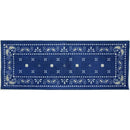 キッチンマット ペイズリー 45×120cm ブルー 青 おしゃれ 【納期C】【lic-kku-016】