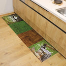 タイルカーペット おしゃれ 50×50cm 置き敷き 滑り止め 吸着 デザイン 西海岸 アウトドア 木目 ウッド 芝生 サーフ系 【納期C】【lic-kku-075】