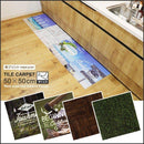 タイルカーペット おしゃれ 50×50cm 置き敷き 滑り止め 吸着 デザイン 西海岸 アウトドア 木目 ウッド 芝生 サーフ系 【納期C】【lic-kku-075】