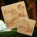 コースター おしゃれ 北欧 木製 木 西海岸 正方形 10×10cm 【納期C】【lic-kku-083】