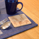 コースター おしゃれ 北欧 木製 木 西海岸 正方形 10×10cm 【納期C】【lic-kku-083】