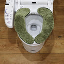 便座マット 便座カバー 便座シート マジックテープ O型 U型 洗浄暖房型 厚手 シンプル 無地 【納期C】【lic-kku-094】