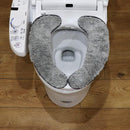 便座マット 便座カバー 便座シート マジックテープ O型 U型 洗浄暖房型 厚手 シンプル 無地 【納期C】【lic-kku-094】