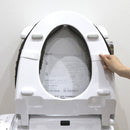 便座マット 便座カバー 便座シート マジックテープ O型 U型 洗浄暖房型 厚手 シンプル 無地 【納期C】【lic-kku-094】