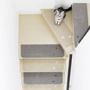 階段 滑り止め おしゃれ 階段マット すべり止め 幅広 ずれ防止 ずれない 厚手 厚み 極厚 室内 犬 イヌ 猫 ネコ 洗える 吸着 置くだけ マンション 賃貸 単品 1枚 【納期C】【lic-kku-125】