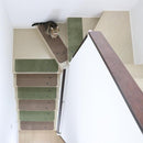 階段 滑り止め おしゃれ 階段マット すべり止め 幅広 ずれ防止 ずれない 厚手 厚み 極厚 室内 犬 イヌ 猫 ネコ 洗える 吸着 置くだけ マンション 賃貸 単品 1枚 【納期C】【lic-kku-125】