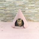 ペットハウス 室内用 テント型 ドーム型 猫 犬 おしゃれ すべり止め 床暖房対応 洗える キャットハウス ドッグハウス ドームハウス ベットベッド 春 夏 秋 冬 【納期C】【lic-kku-129】