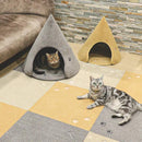 キャットハウス ドッグハウス ドームハウス ベットベッド 犬小屋 ペットハウス 室内用 ドーム型 ネコ 猫 ねこ 犬 小動物 おしゃれ かわいい 軽い 軽量 洗える 【納期C】【lic-kku-130】