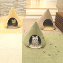 キャットハウス ドッグハウス ドームハウス ベットベッド 犬小屋 ペットハウス 室内用 ドーム型 ネコ 猫 ねこ 犬 小動物 おしゃれ かわいい 軽い 軽量 洗える 【納期C】【lic-kku-130】