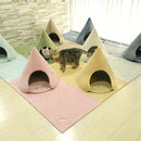 キャットハウス ドッグハウス ドームハウス ベットベッド 犬小屋 ペットハウス 室内用 ドーム型 ネコ 猫 ねこ 犬 小動物 おしゃれ かわいい 軽い 軽量 洗える 【納期C】【lic-kku-130】