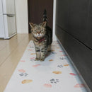 キッチンマット 拭ける おしゃれ 北欧 45×180cm 猫 ネコ 犬 イヌ 抗菌 クッション 弾力 厚み 厚手 燃えにくい 塩ビ すべり止め 滑り止め ずれない ズレ防止 diy 【納期C】【lic-kku-133】